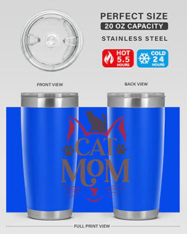Cat Mom Style 6#- cat- Tumbler