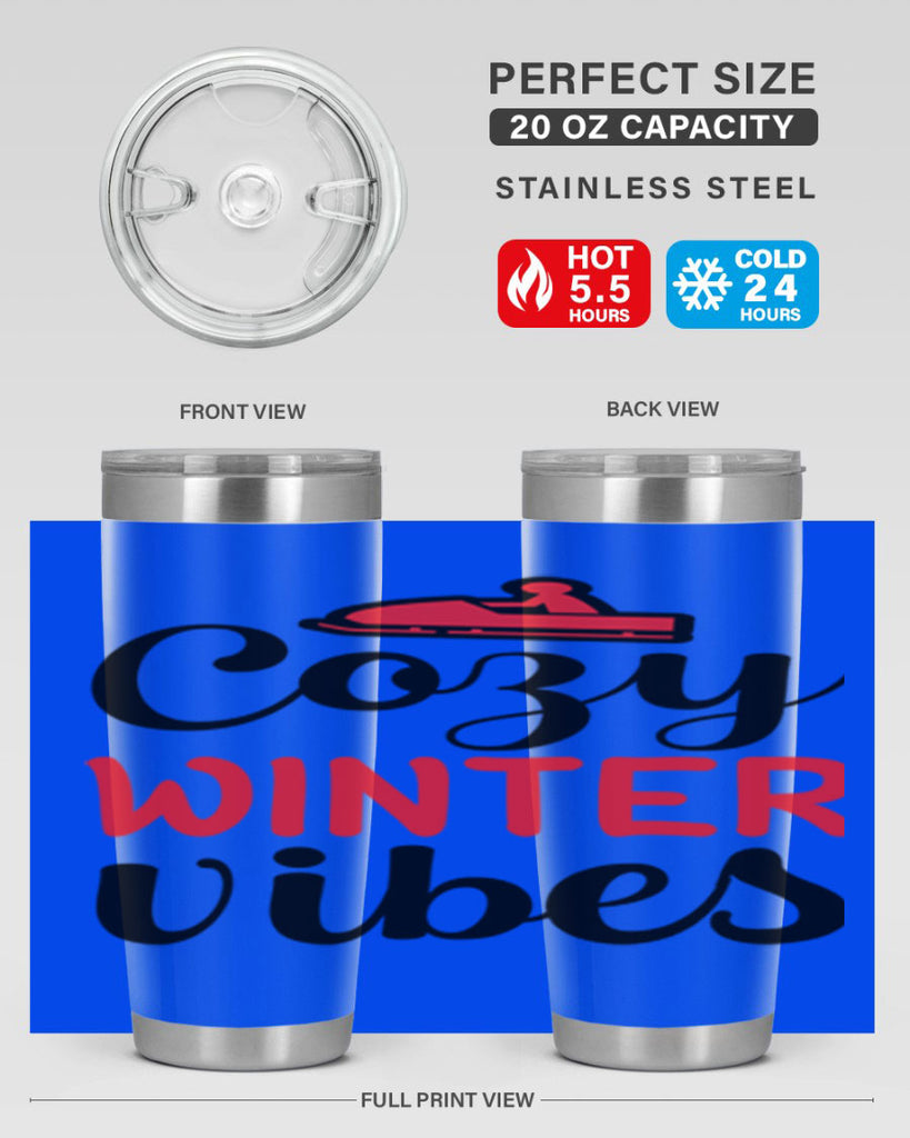 Cozy winter vibes 68#- winter- Tumbler