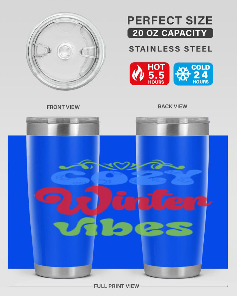 Cozy winter vibes 75#- winter- Tumbler