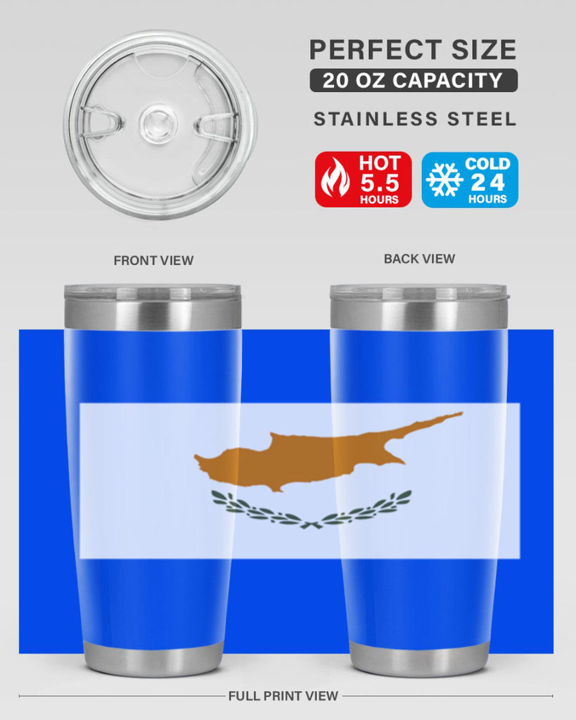 Cyprus 153#- world flags- Tumbler