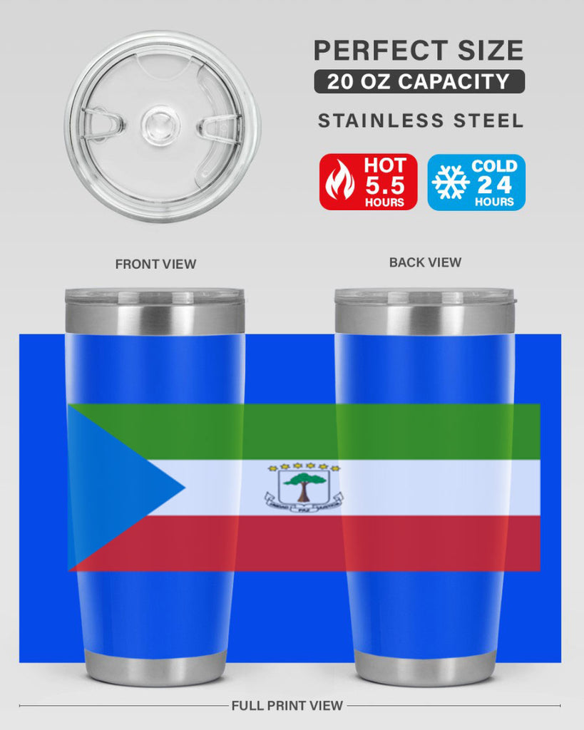 Equatorial Guinea 144#- world flags- Tumbler