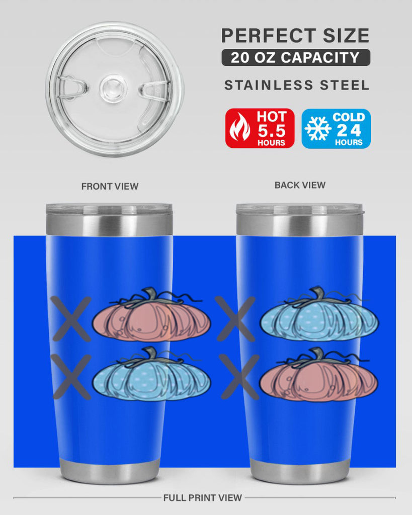 Fall Pumpkin XOXO 129#- fall- Tumbler