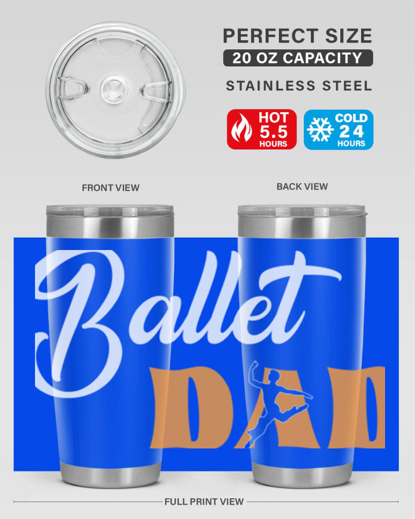 Fitted Dance Dad Ballet SVG Ballet 39#- ballet- Tumbler