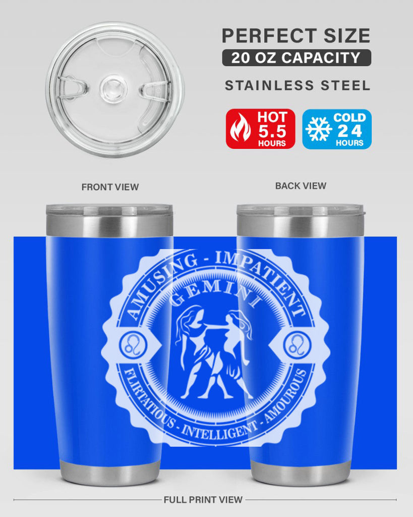 Gemini 12#- zodiac- Tumbler