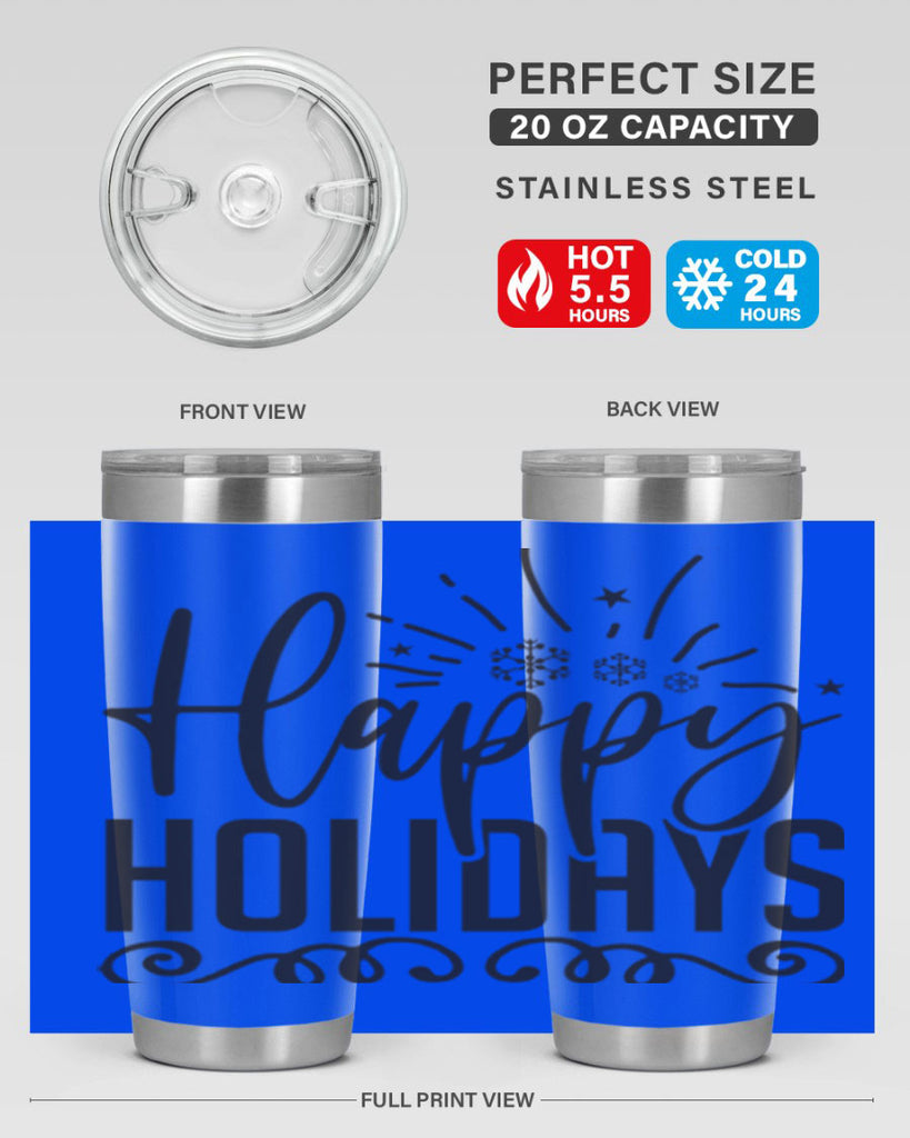 Happy holidays 137#- winter- Tumbler