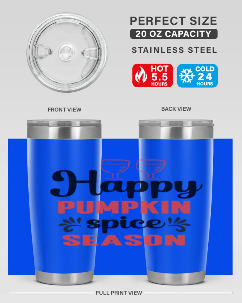 Happy pumpkin spice season 244#- fall- Tumbler