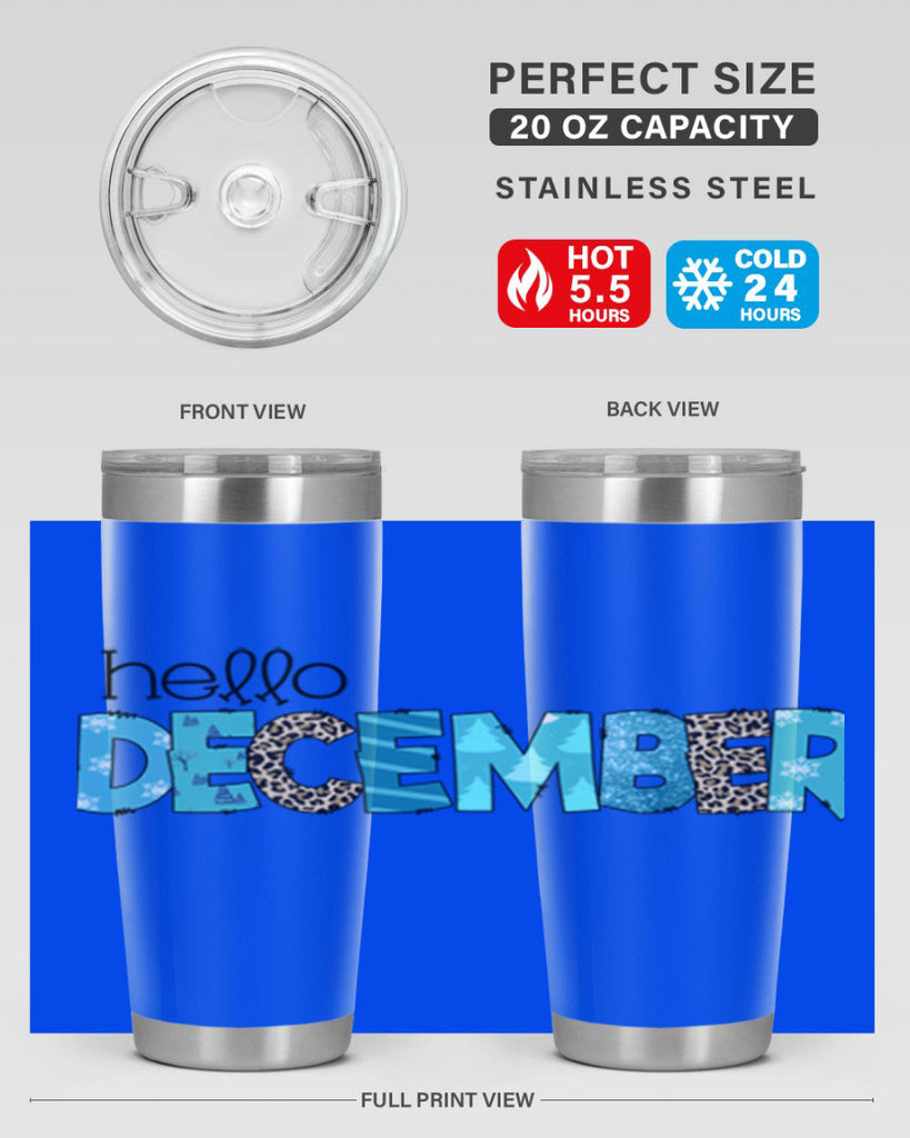 Hello December 187#- winter- Tumbler