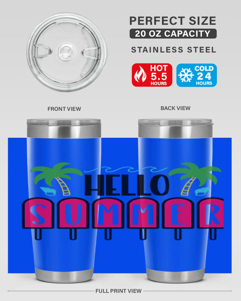 Hello Summer Style 39#- summer- Tumbler