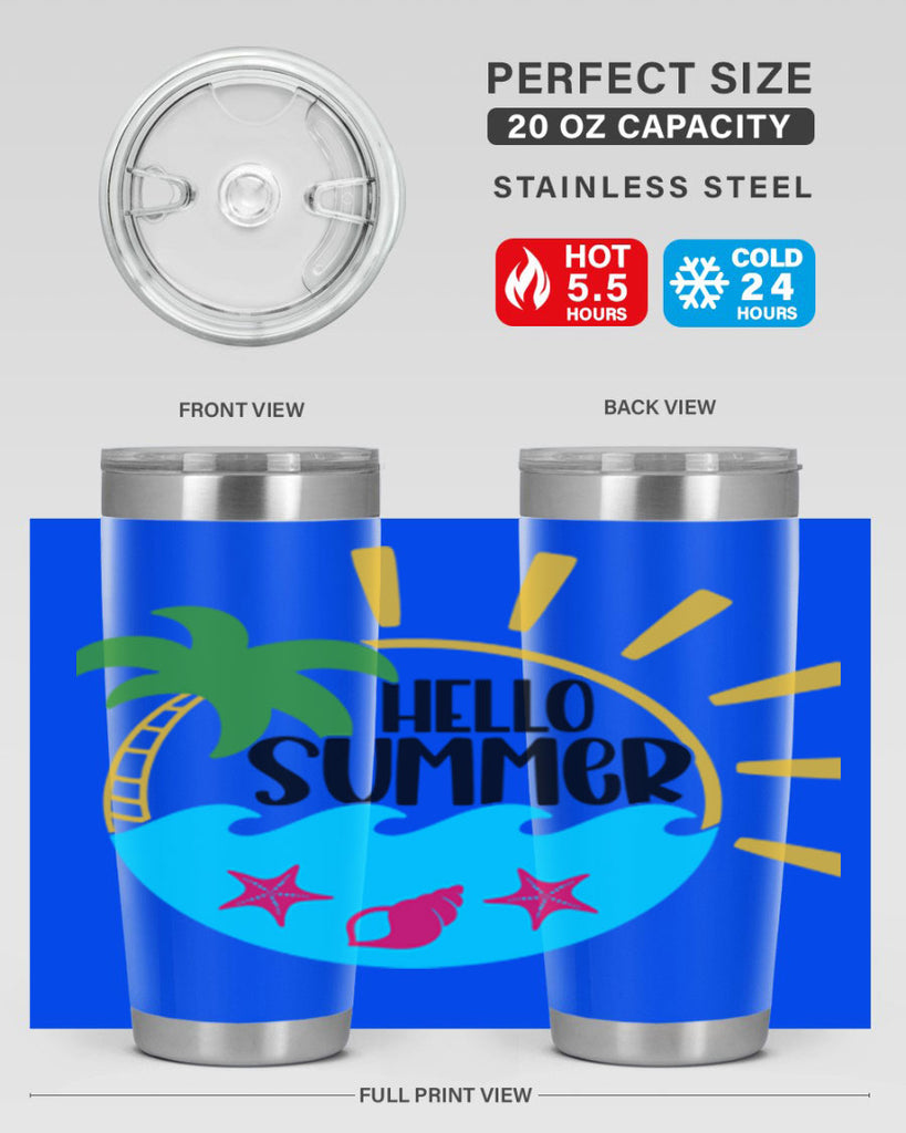 Hello Summer Style 40#- summer- Tumbler