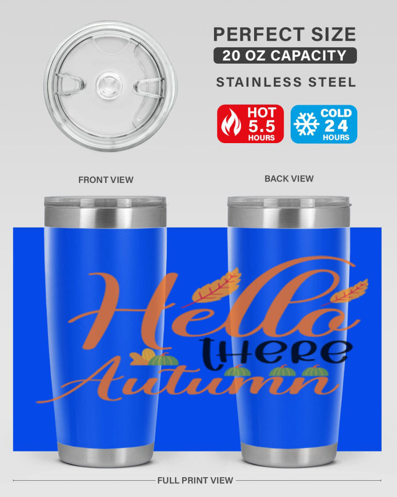 Hello There Autumn 297#- fall- Tumbler