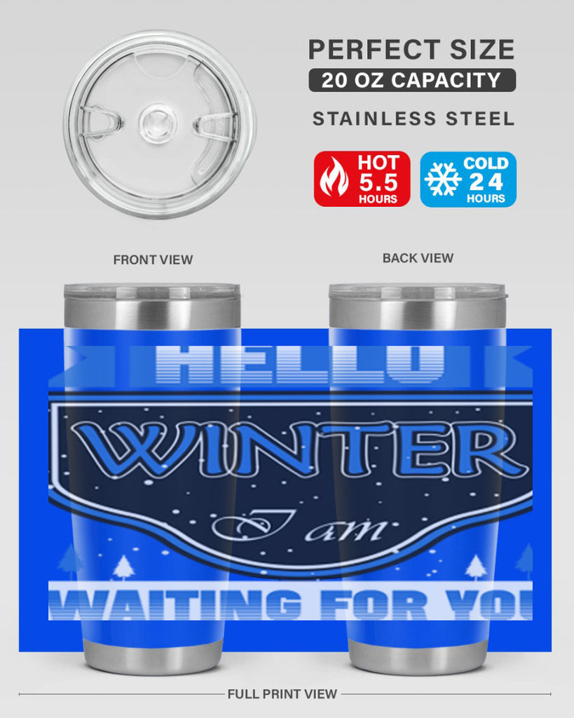 Hello Winter 164#- winter- Tumbler