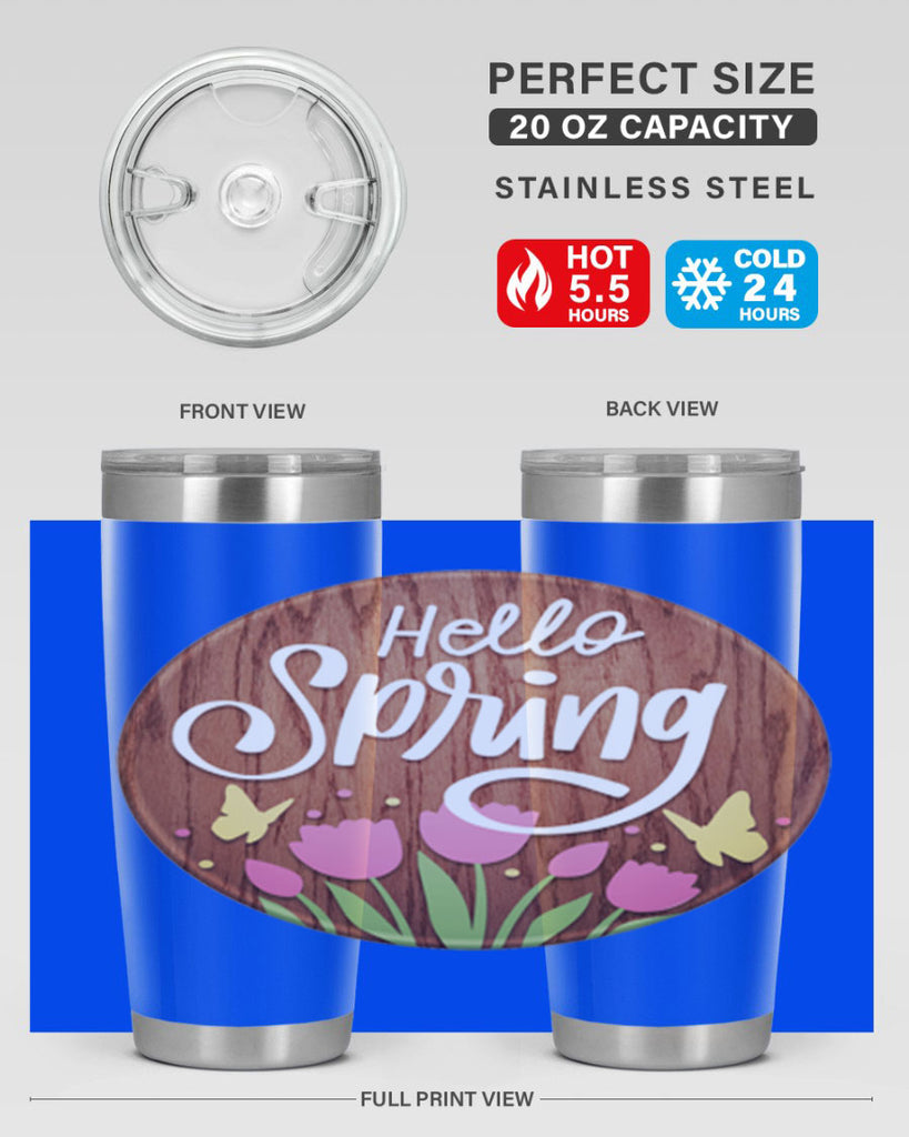 Hello spring Mockup202#- spring- Tumbler