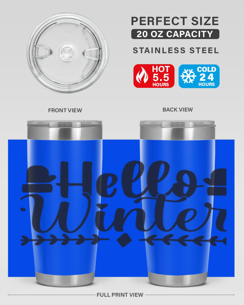 Hello winter 184#- winter- Tumbler