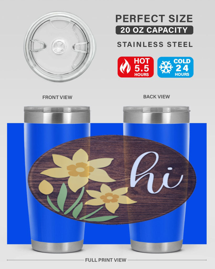 Hi daffodil flower Mockup235#- spring- Tumbler