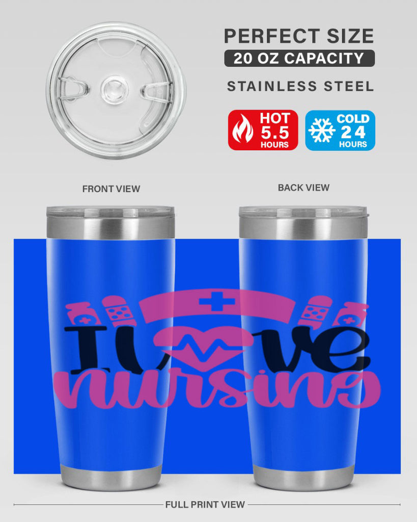 I Love Nursing Style Style 171#- nurse- tumbler