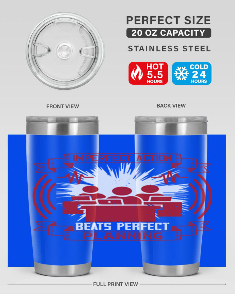 Imperfect action beats perfect planning Style 29#- coaching- tumbler