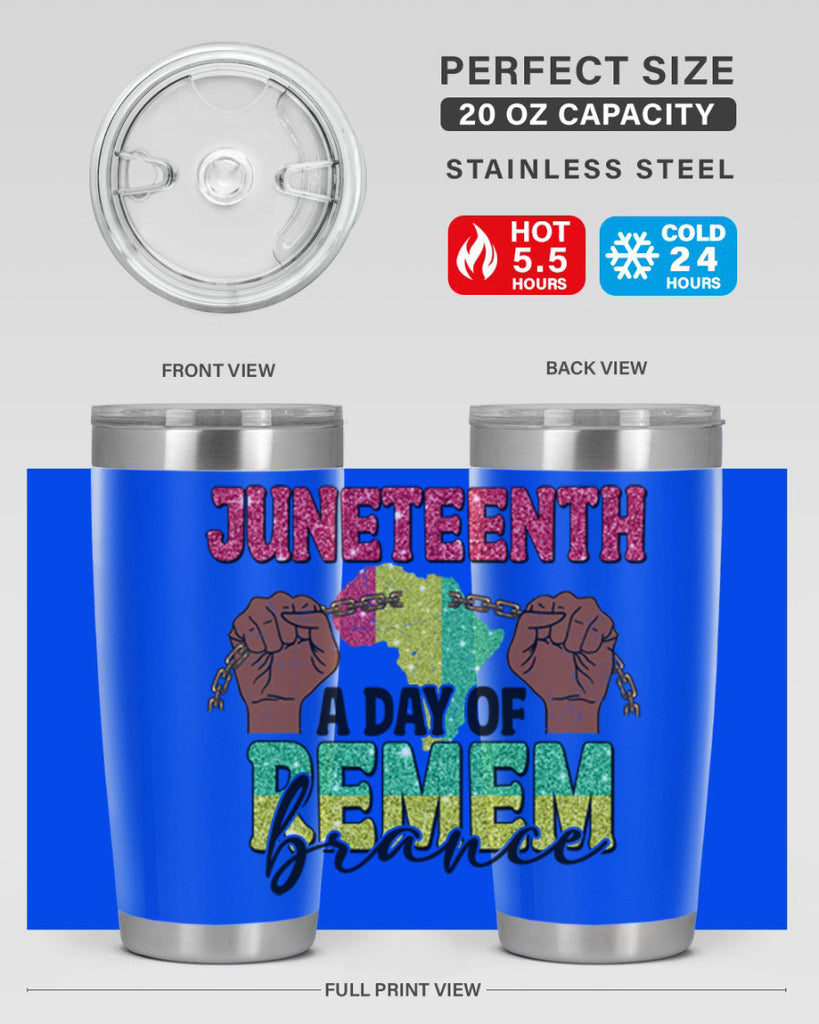 Juneteenth A Day Of Remembrance Png 9#- Juneteenth- tumbler