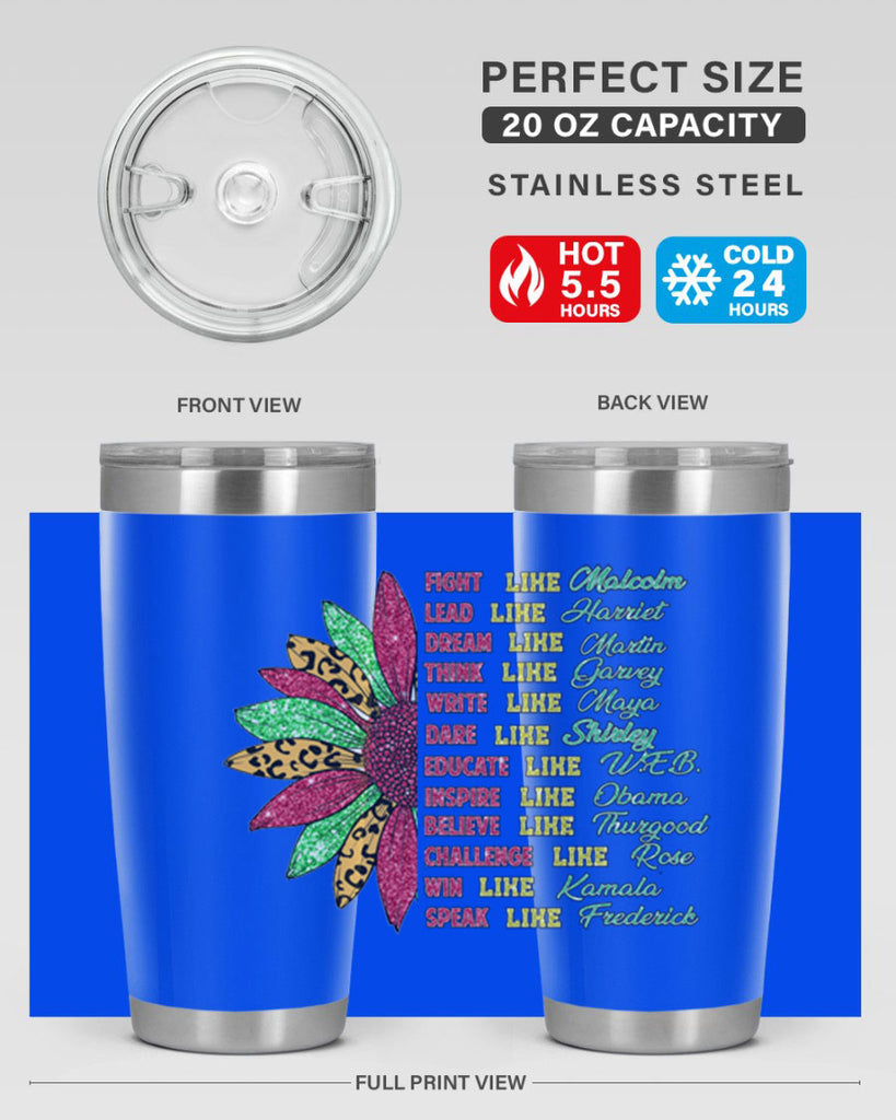 Juneteenth Sunflower Design 17#- Juneteenth- tumbler