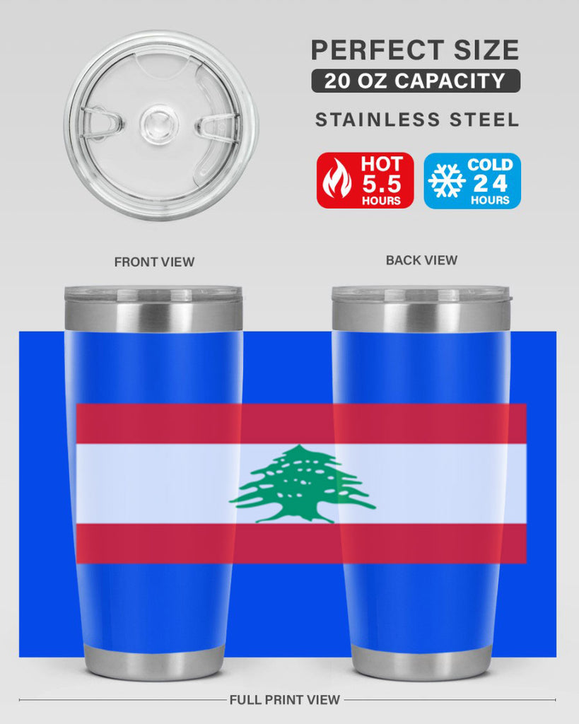 Lebanon 103#- world flags- Tumbler