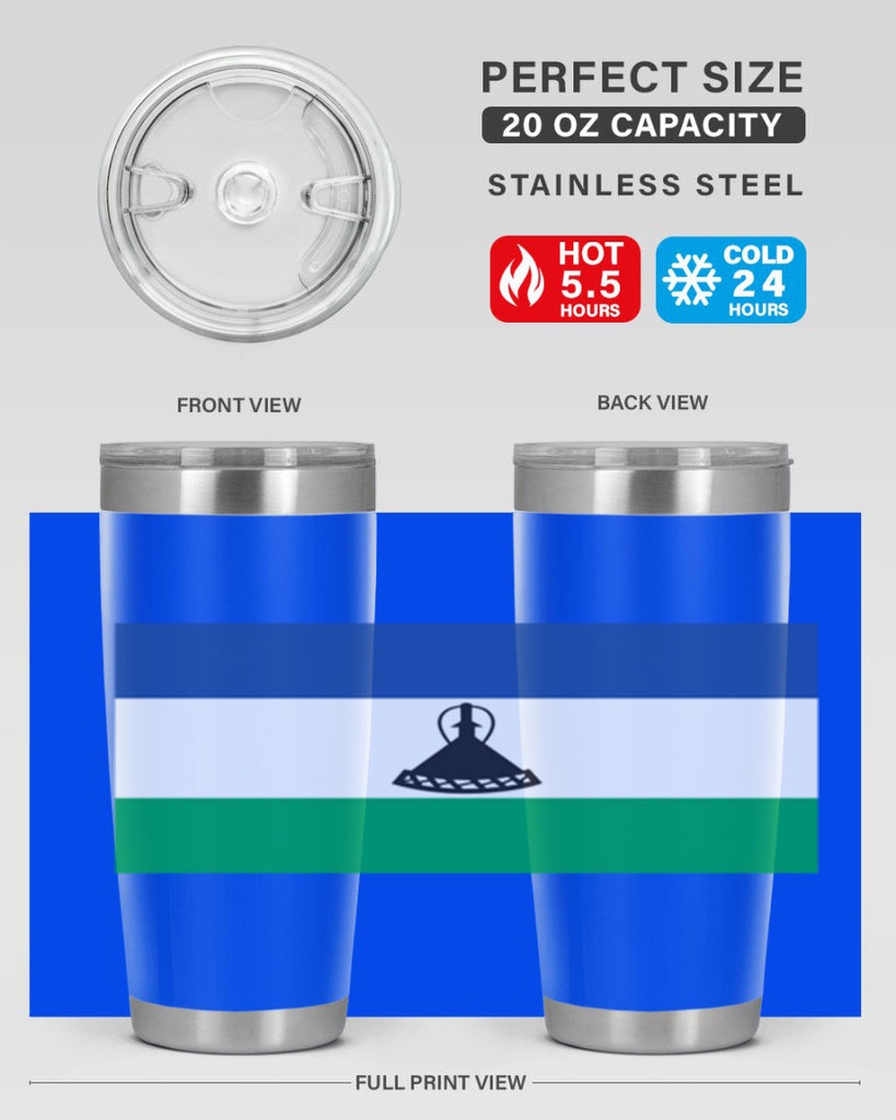 Lesotho 102#- world flags- Tumbler