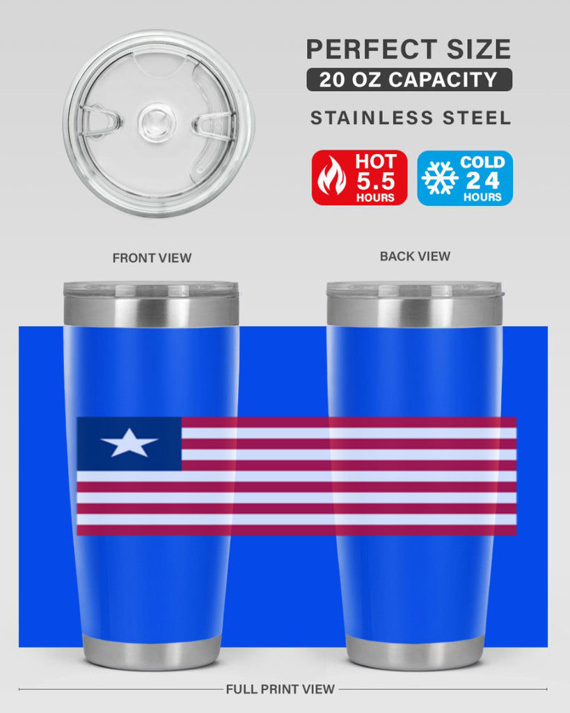 Liberia 101#- world flags- Tumbler