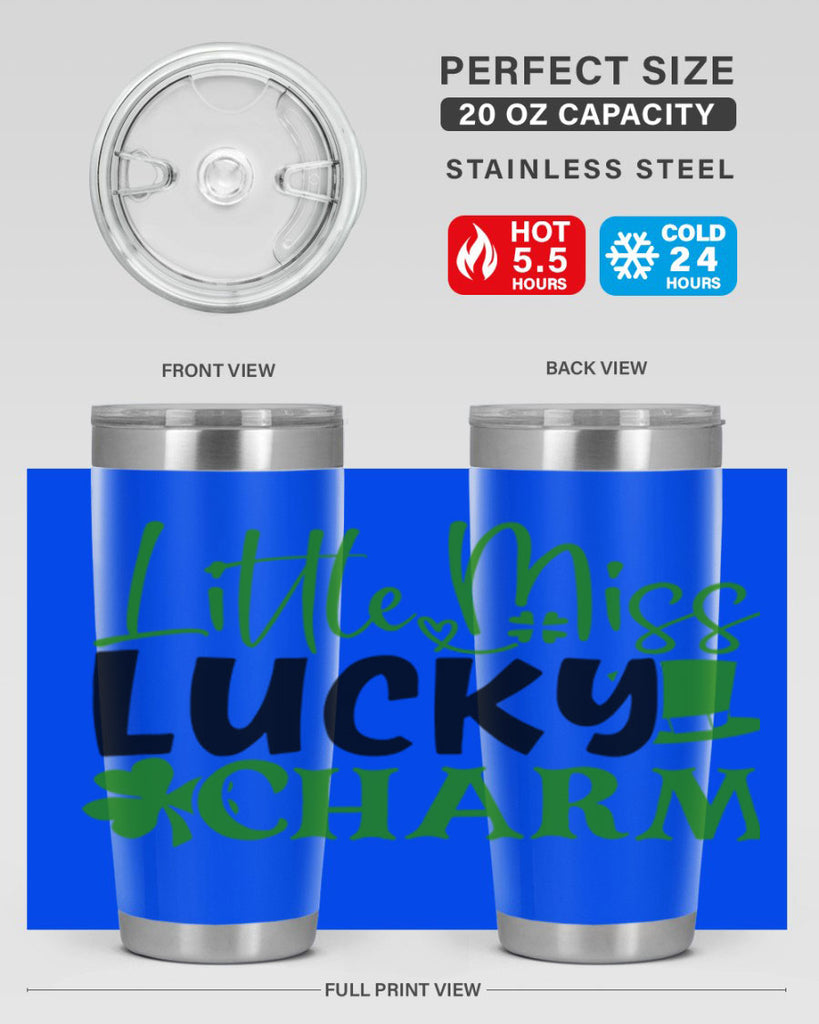 Little Miss Lucky Charm Style 154#- St Patricks Day- Tumbler