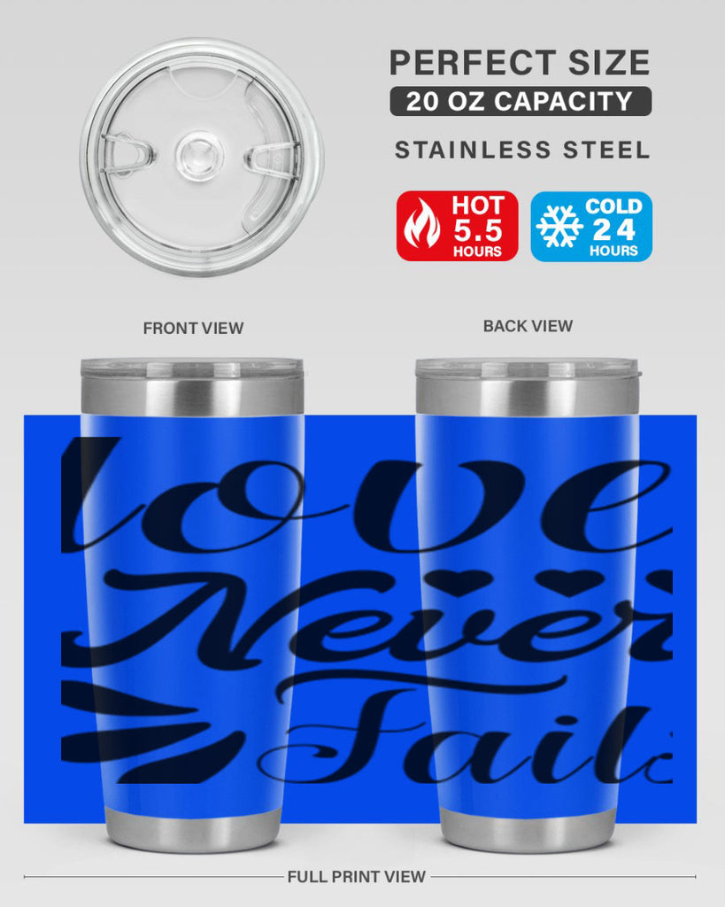 Love Never Fails 316#- winter- Tumbler