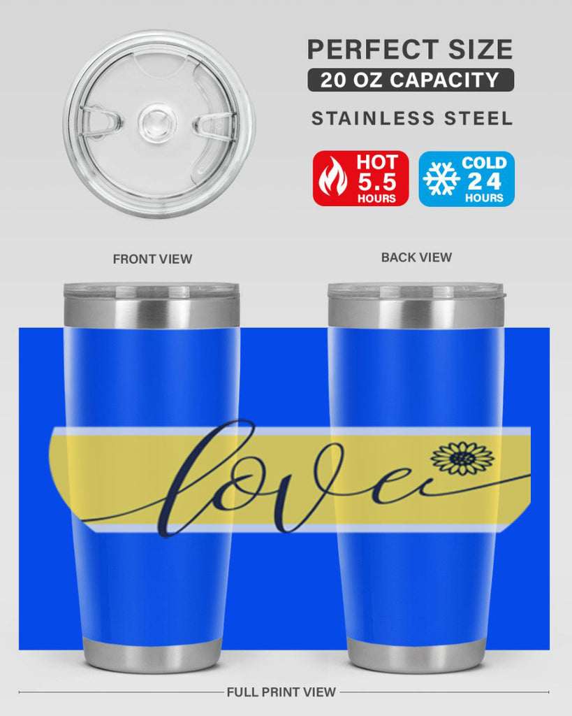 Love and daisy327#- spring- Tumbler