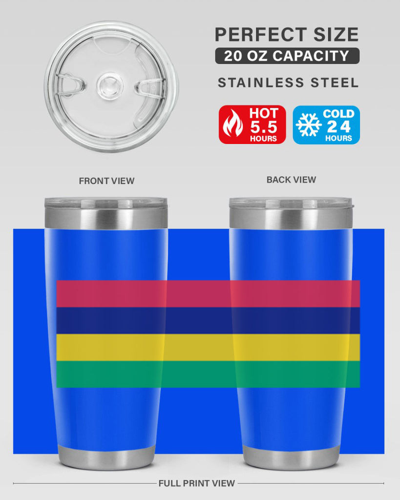 Mauritius 88#- world flags- Tumbler