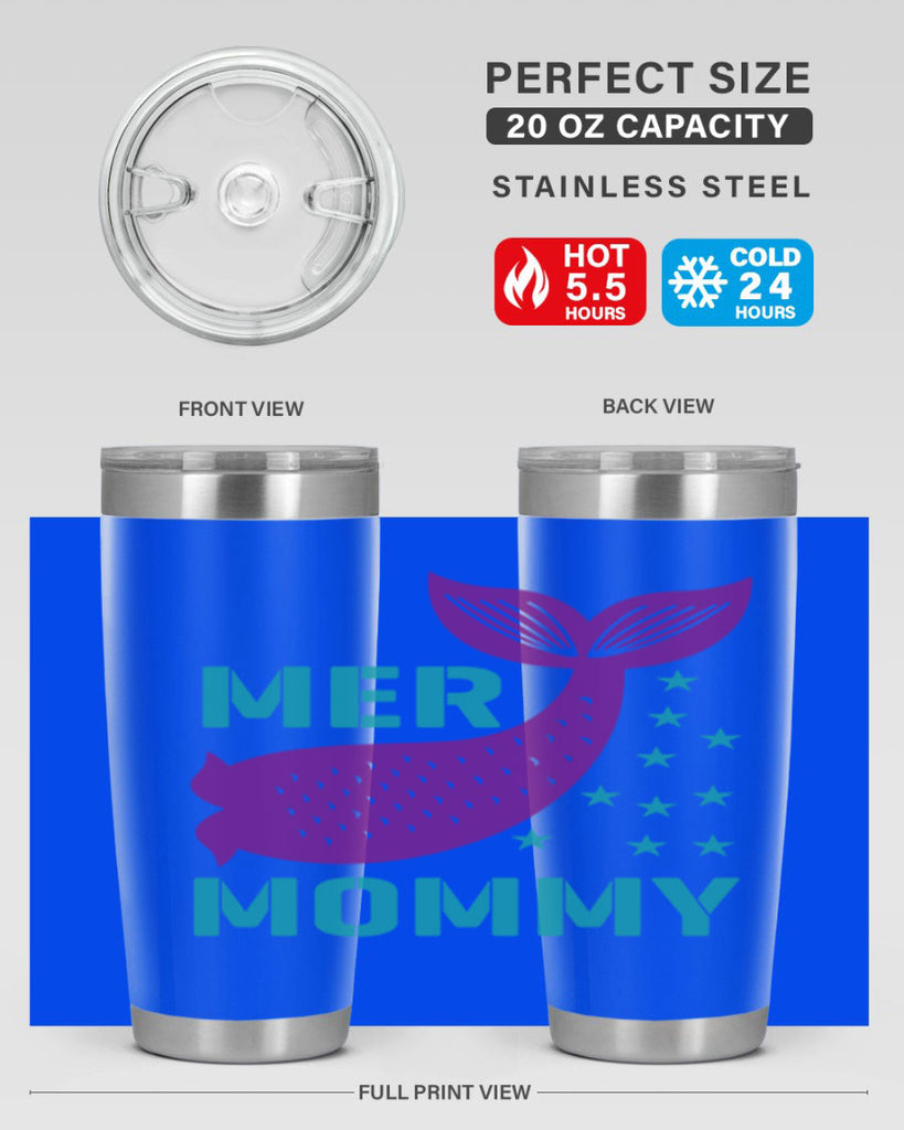 Mer Mommy 342#- mermaid- Tumbler