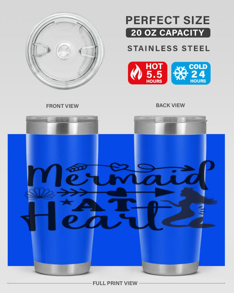 Mermaid at Heart design 397#- mermaid- Tumbler