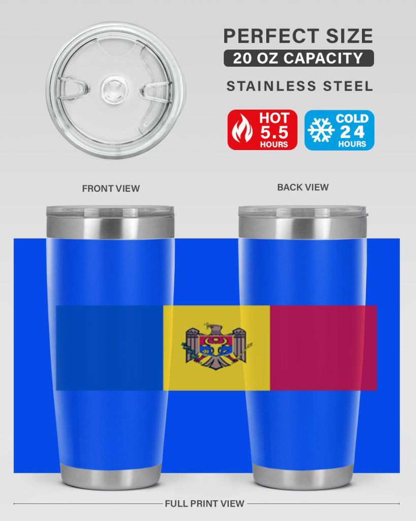 Moldova 85#- world flags- Tumbler