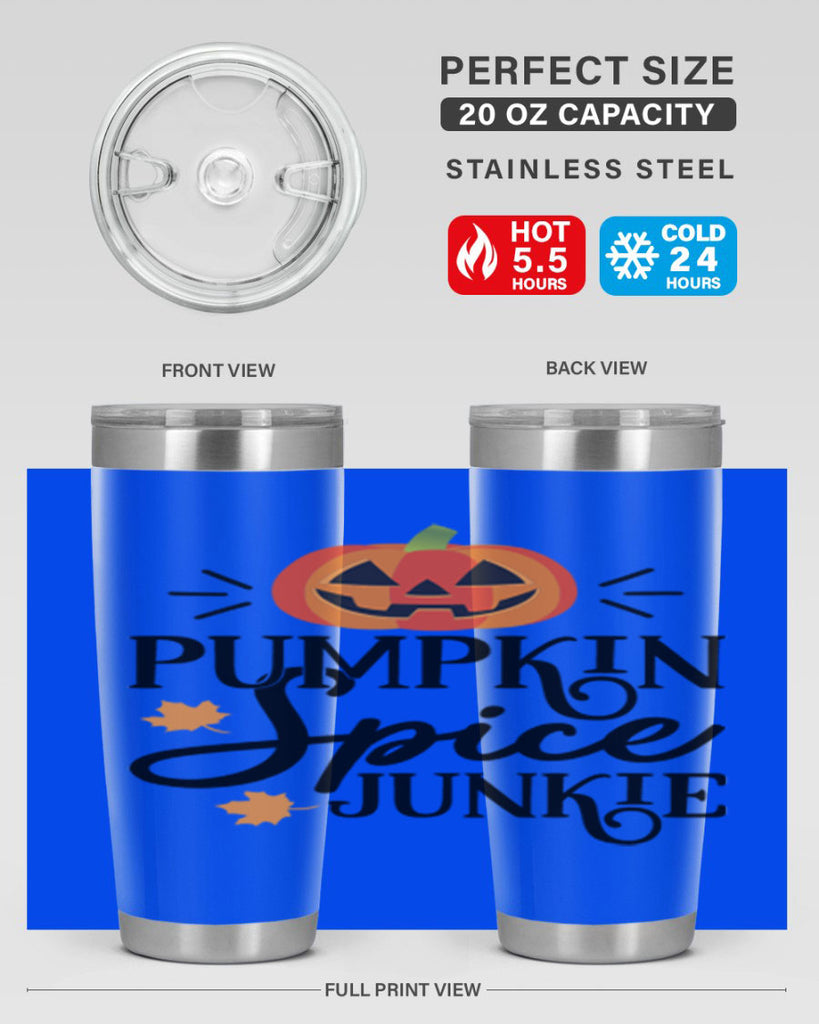 Pumpkinspicejunkie 568#- fall- Tumbler