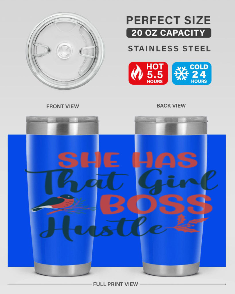 She Has That Girl Boss Hustle 363#- winter- Tumbler