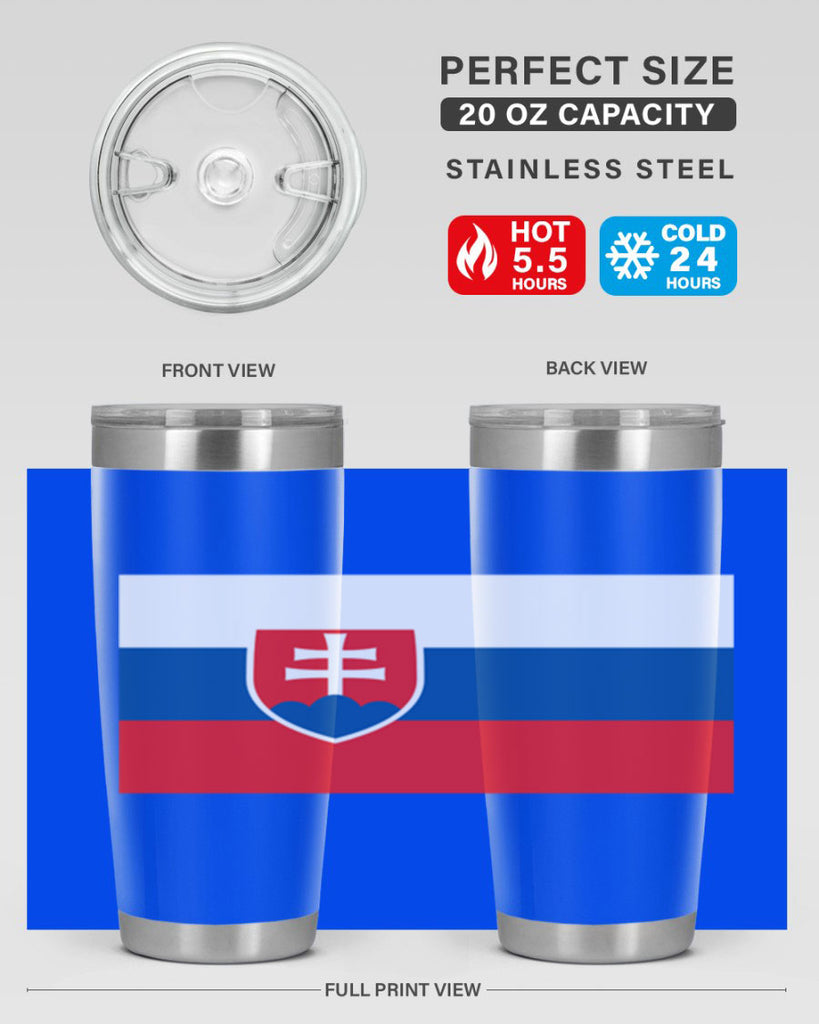 Slovakia 40#- world flags- Tumbler