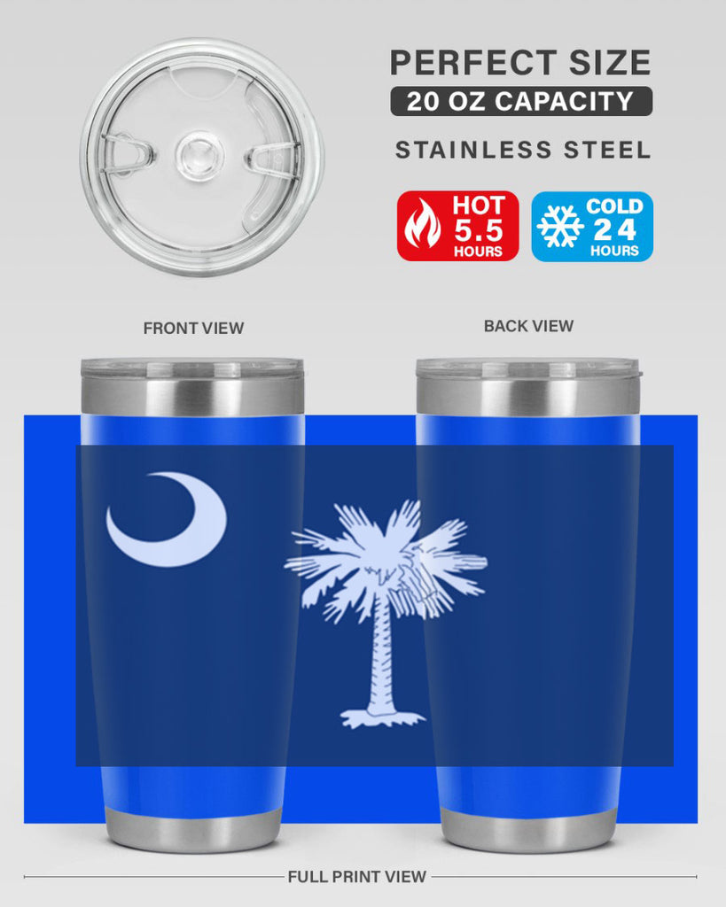 South Carolina 12#- Us Flags- Tumbler
