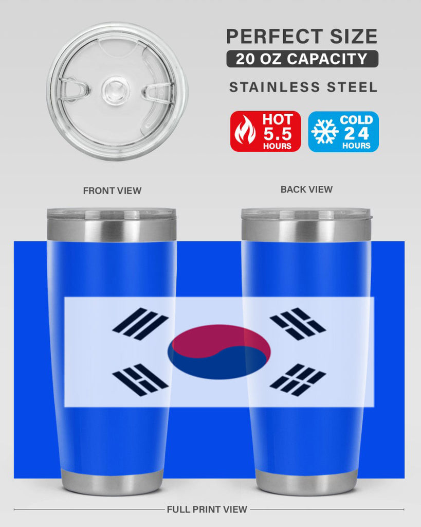 South Korea 35#- world flags- Tumbler