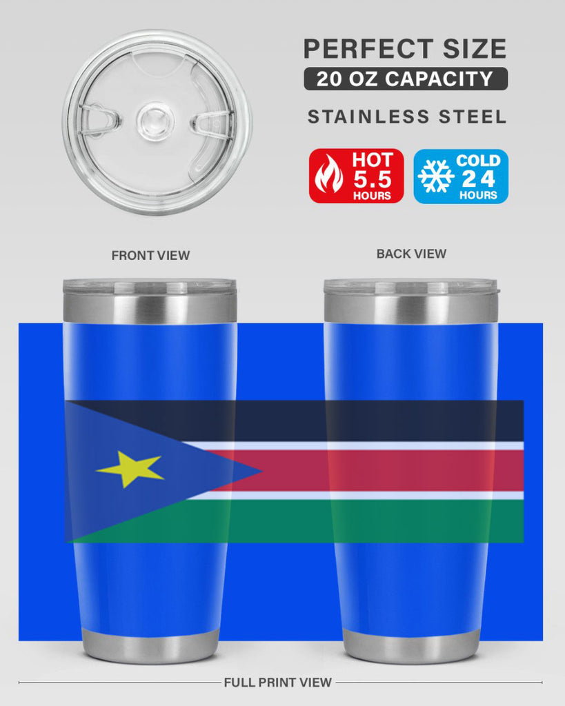 South Sudan 34#- world flags- Tumbler