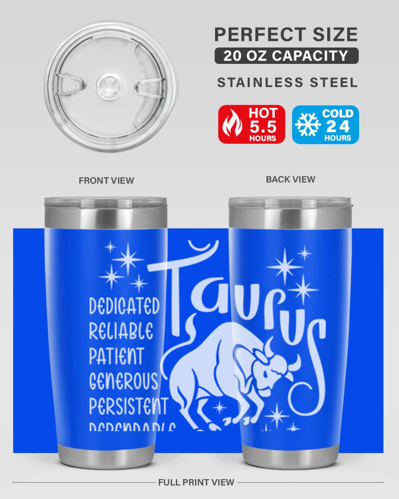 Taurus 491#- zodiac- Tumbler