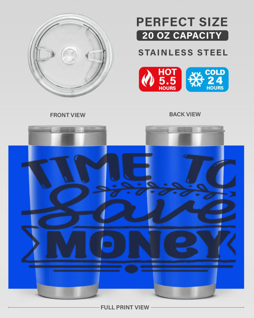 Time to save money 414#- winter- Tumbler