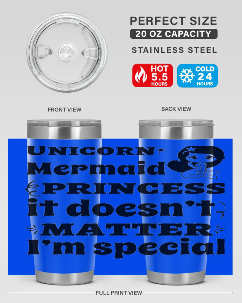Unicorn Mermaid princess it doesnt 661#- mermaid- Tumbler