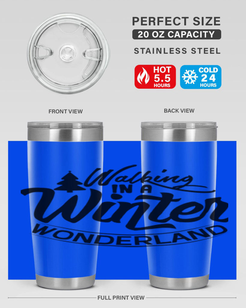 Walking In A Winter Wonderland 435#- winter- Tumbler
