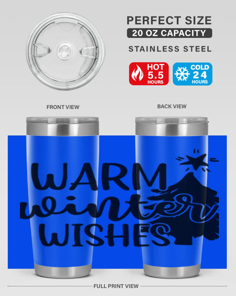 Warm Winter Wishes 451#- winter- Tumbler