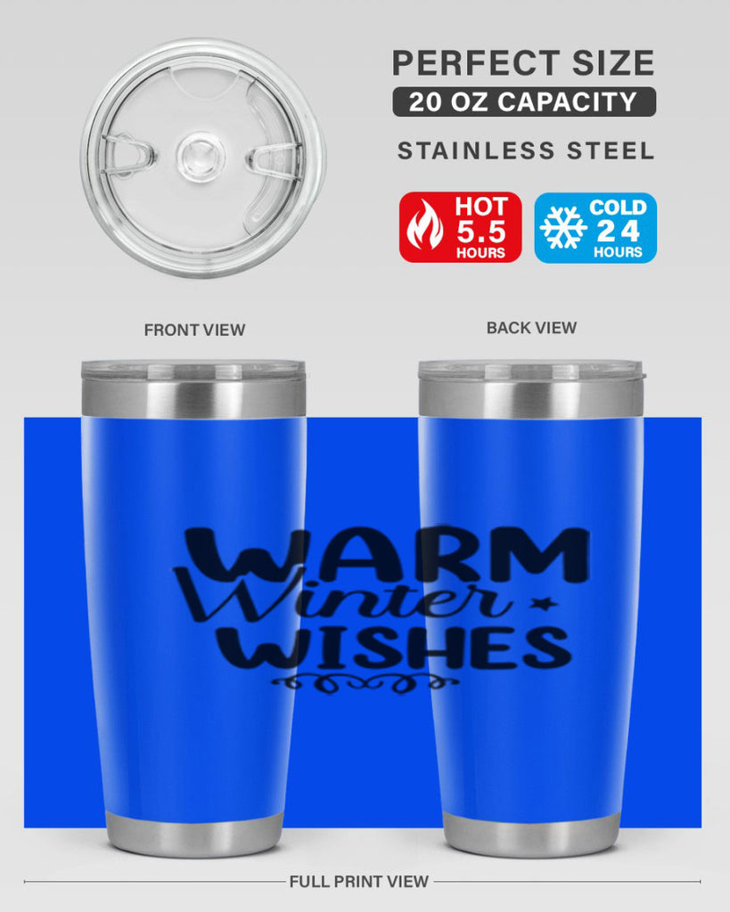 Warm Winter Wishes 453#- winter- Tumbler