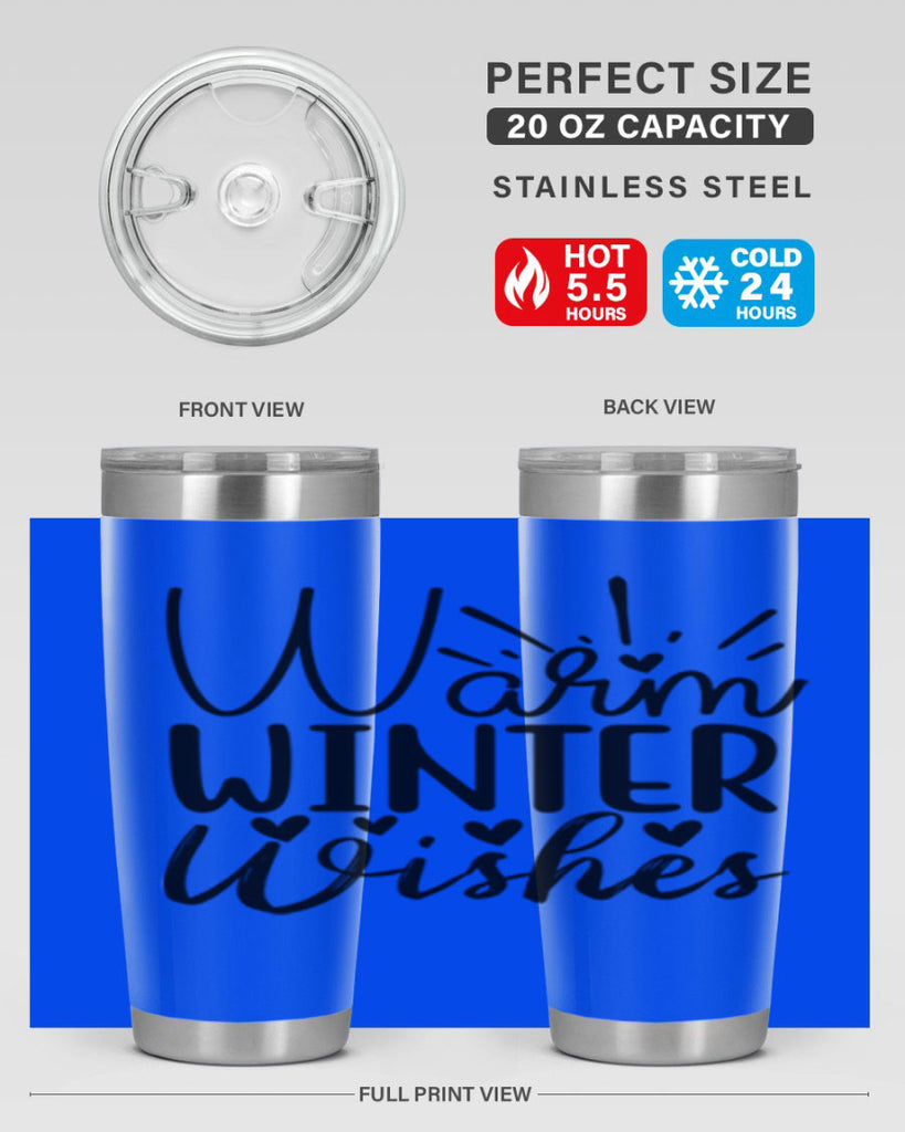 Warm Winter Wishes 454#- winter- Tumbler