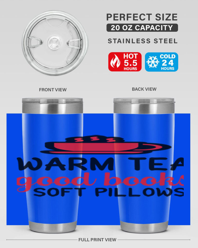 Warm tea good books soft pillows 448#- winter- Tumbler