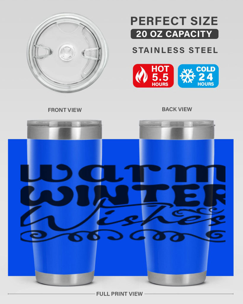 Warm winter wishes 461#- winter- Tumbler