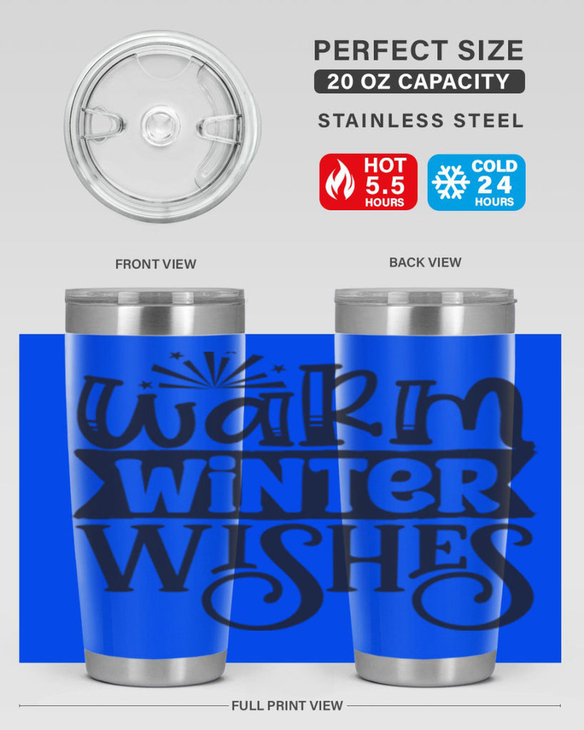Warm winter wishes 462#- winter- Tumbler