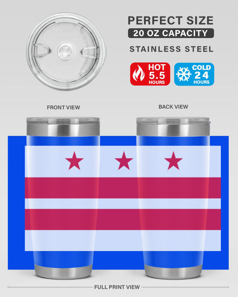 Washington DC 5#- Us Flags- Tumbler