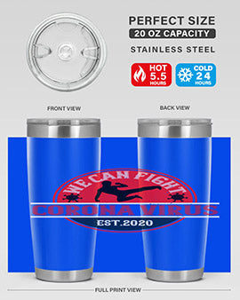 We Can Fight Corona Virus Est Style 11#- corona virus- Tumbler